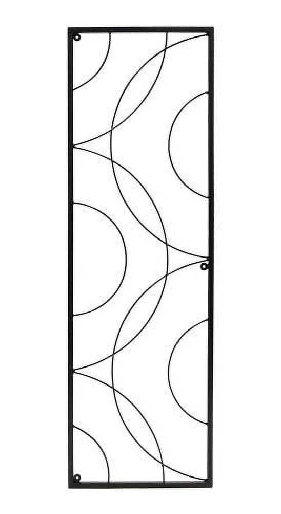 Achla Designs Traditional Corona Decorative Garden Trellis of 2 Pieces, 42 Inch Tall, Black Powder Coat Finish - Image 2