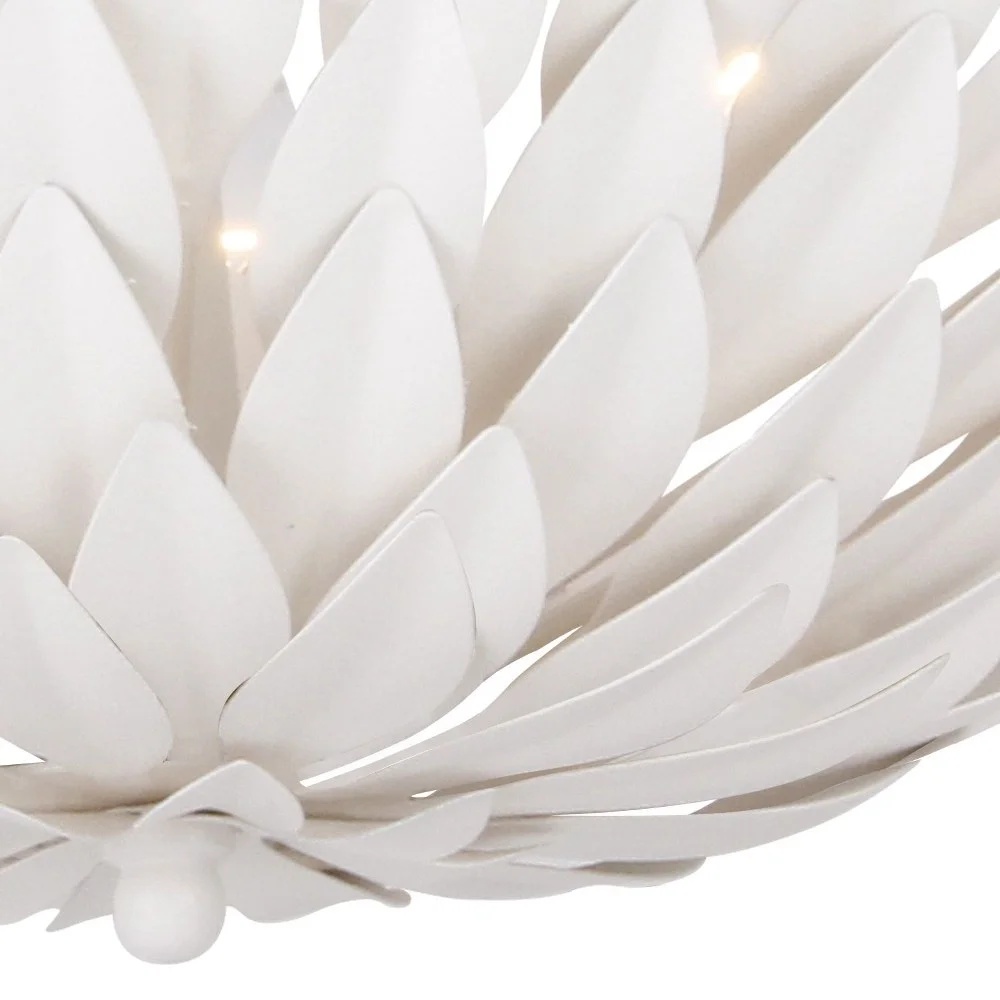 505-MT-Crystorama Lighting-Broche - Four Light Flush Mount in Traditional and Contemporary Style - 16 Inches Wide by 6.25 Inches High-Matte White - Image 16
