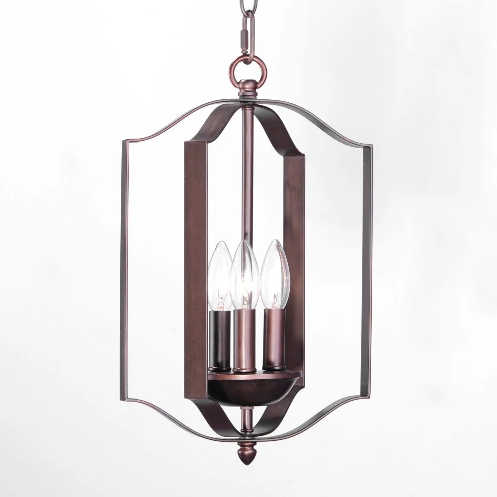 10035SN-Maxim Lighting-Provident-Three Light Pendant-10 Inches wide by 16 inches high-Satin Nickel Finish -Traditional Installation - Image 5