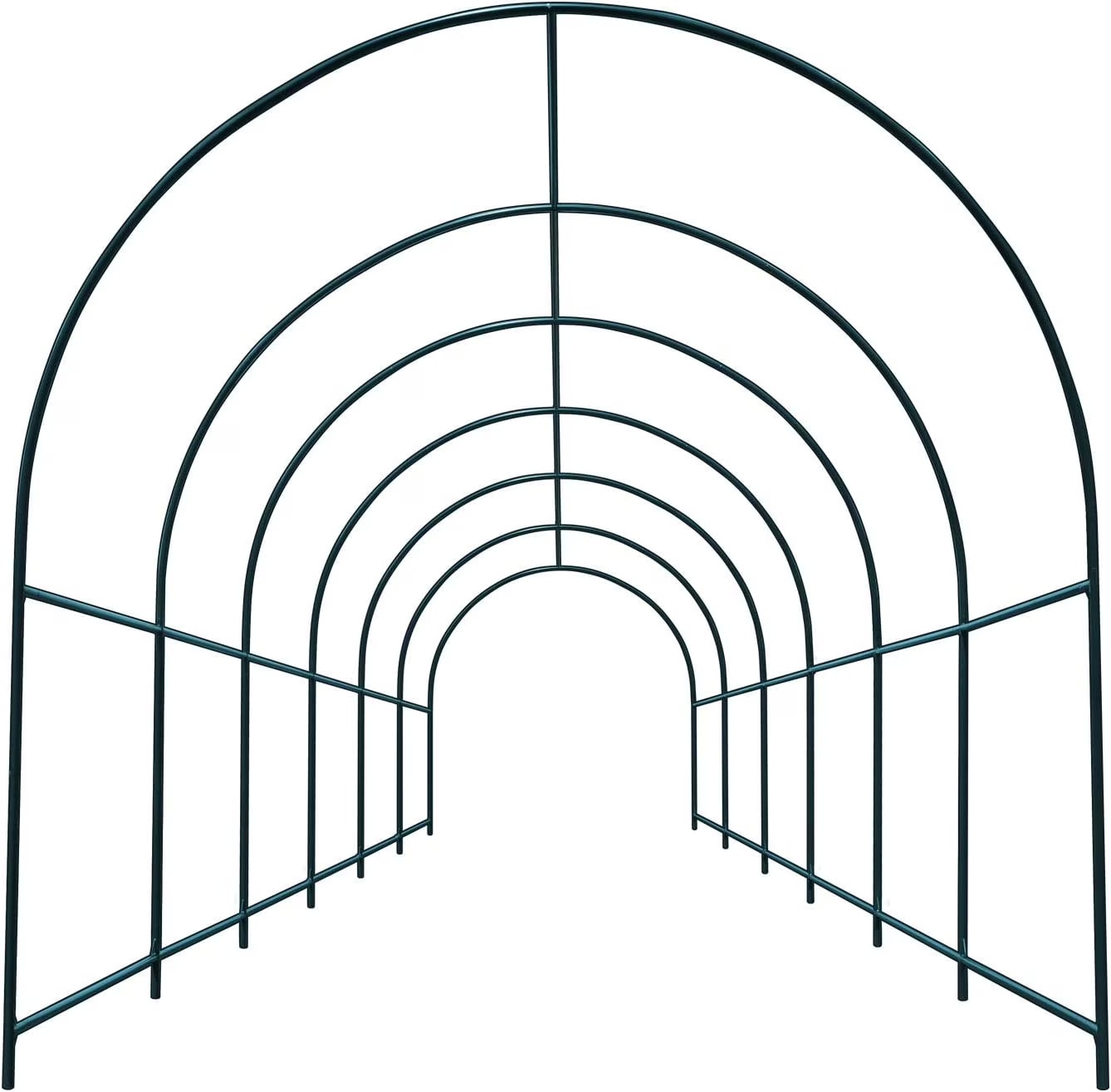 YardGrow Large Garden Support Arch Frame Climbing Plant Arch Arbor for Various Climbing Plant Roses Vines Birthday Wedding Party Decoration Pergola Frame (6.5 x 7 x 7.2ft) - Image 13