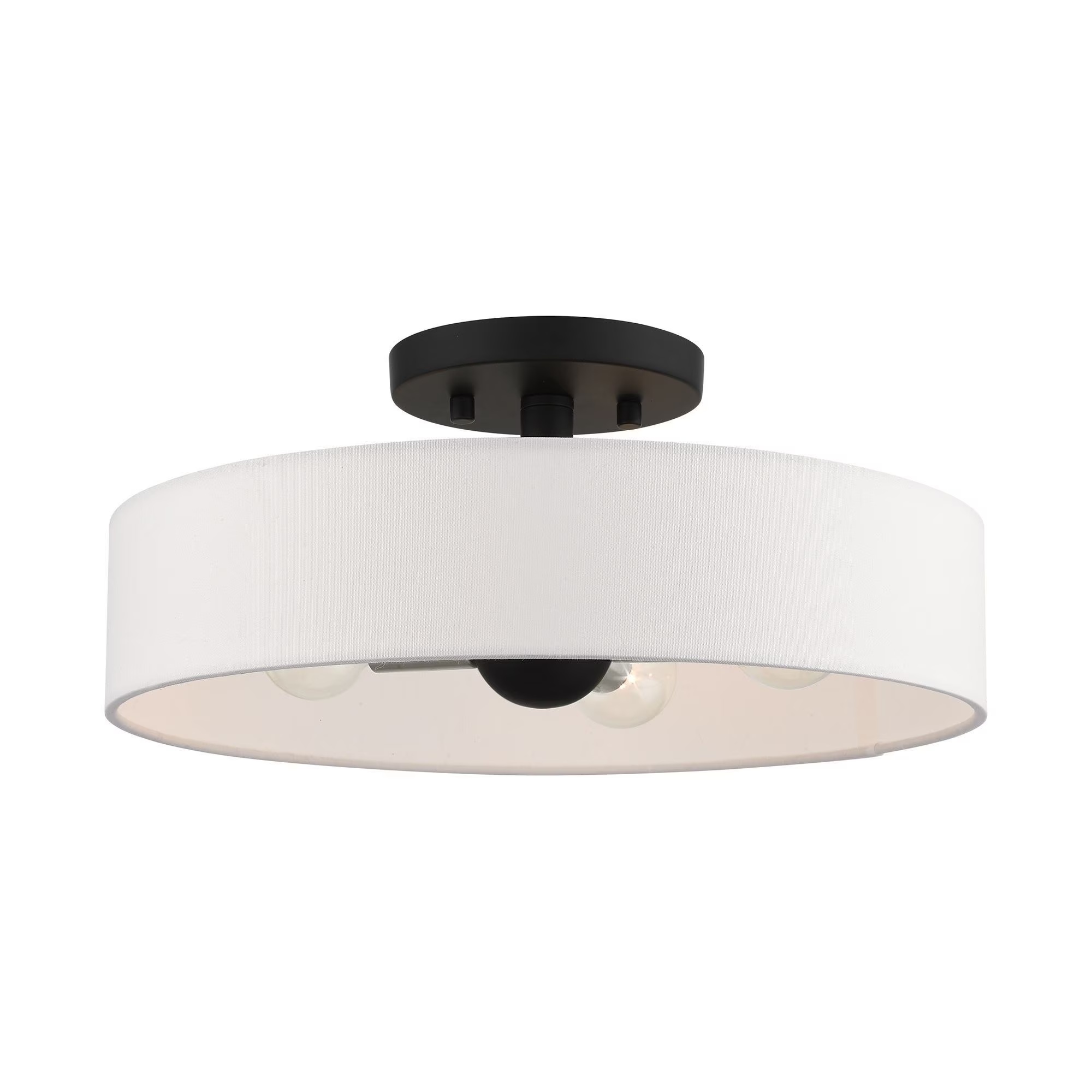 46927-91-Livex Lighting-Venlo - 4 Light Semi-Flush Mount In Timeless Style-6 Inches Tall and 14 Inches Wide-Brushed Nickel Finish - Image 5