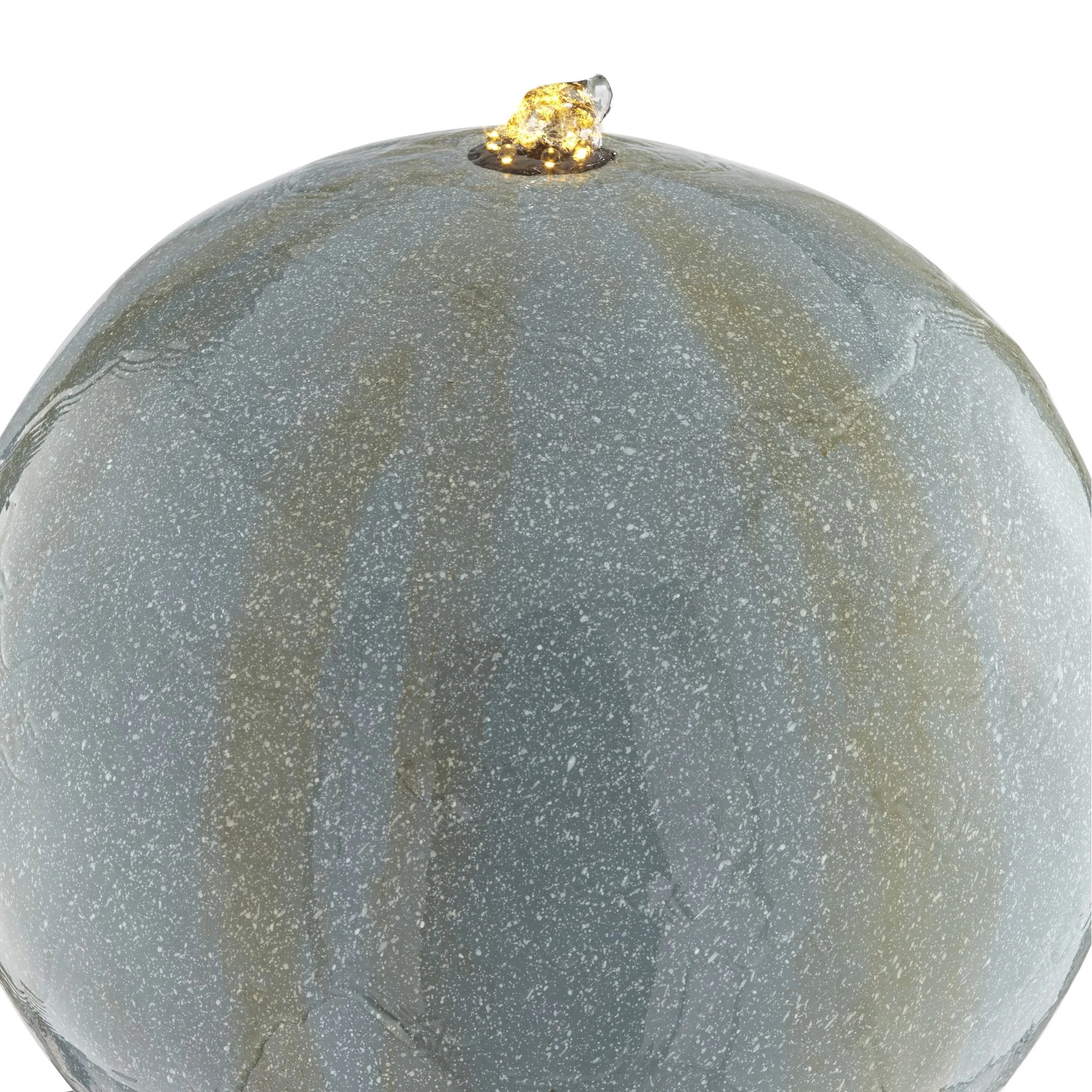 Ball and Pillar 34 1/4" High Large Modern Indoor Outdoor Decor Faux Stone Floor Fountain with Light LED Bubbler - Image 3