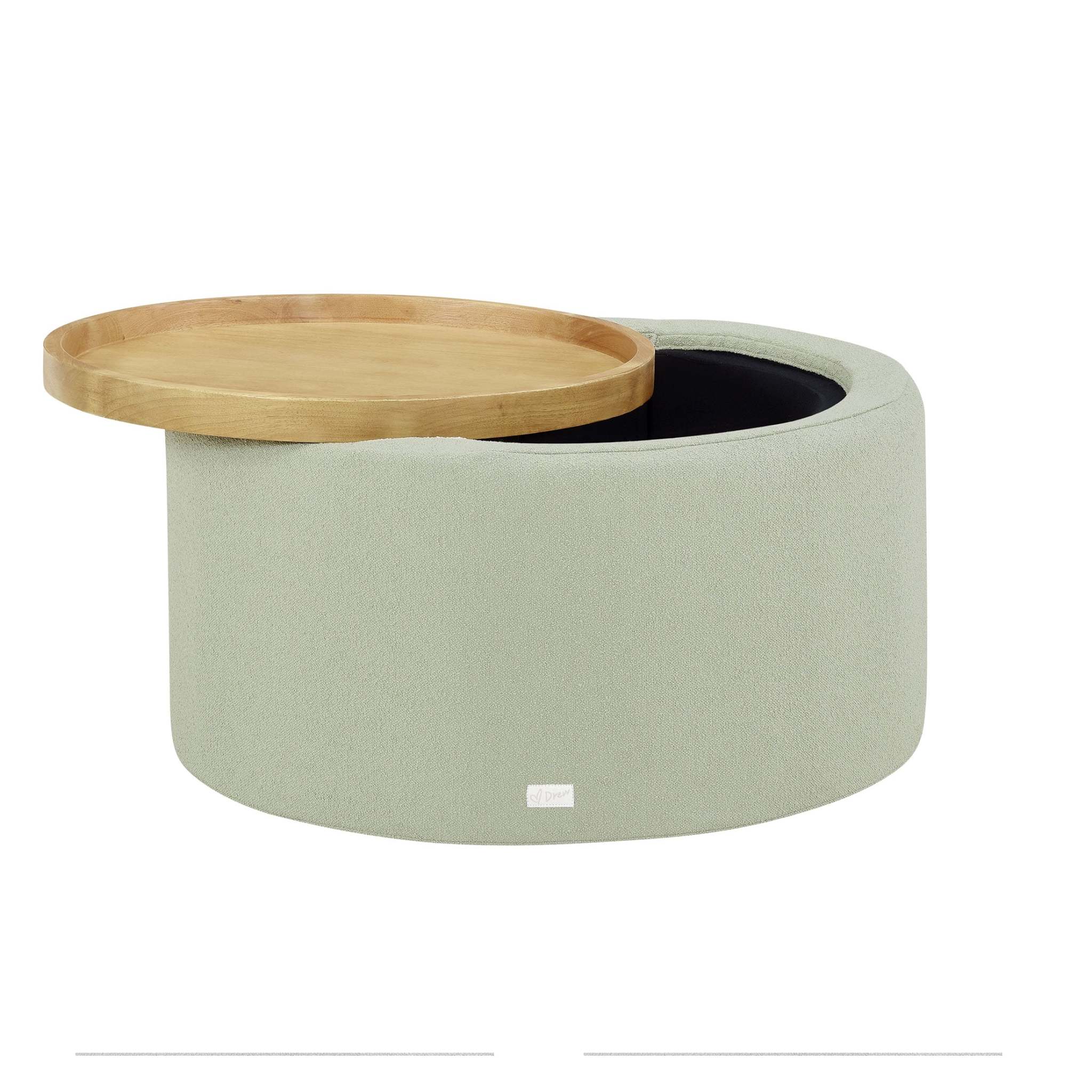 Beautiful Drew Stowaway Coffee Table with Storage by Drew Barrymore, Sage - Image 7