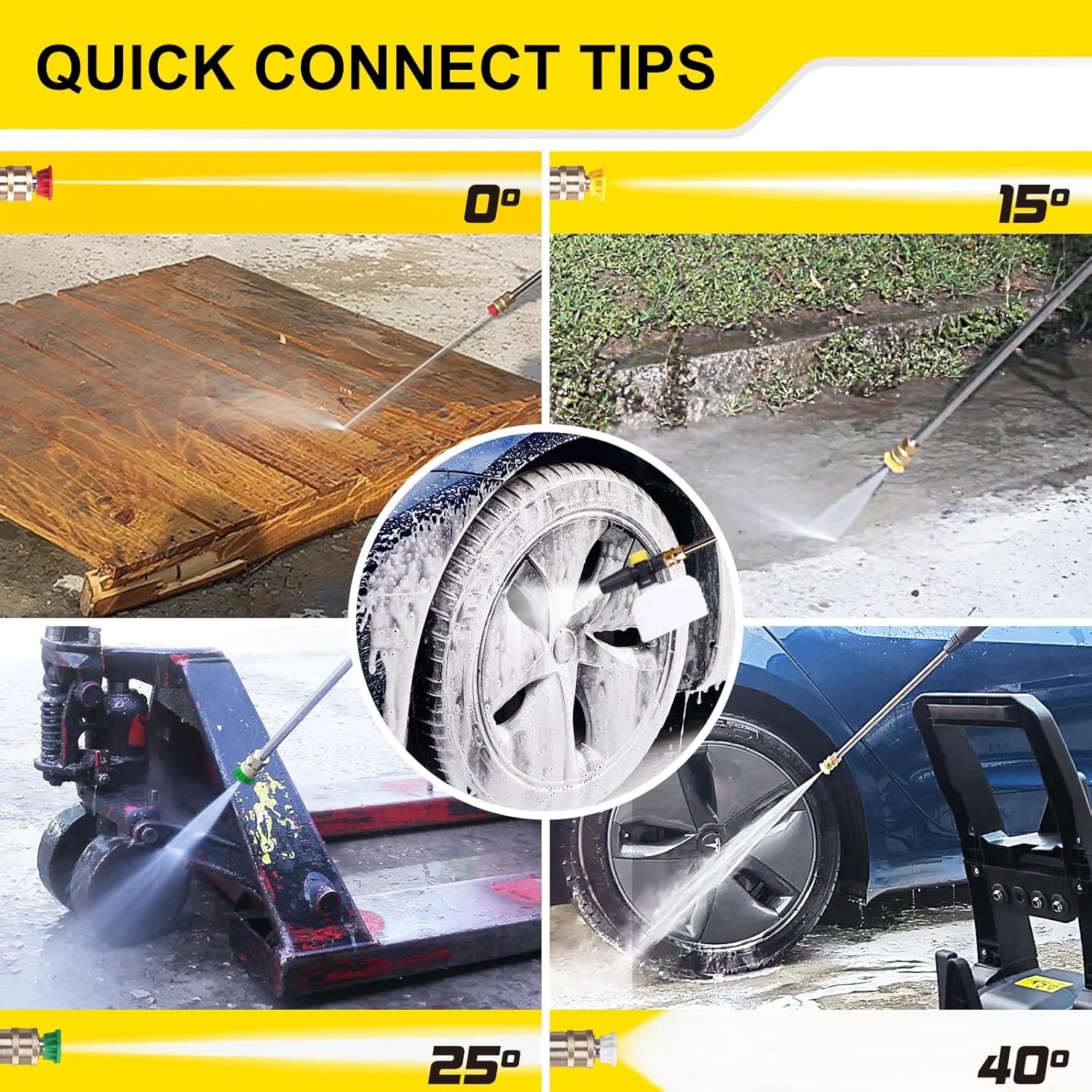 Aceup Energy 4000 PSI 2.6GPM Portable Electric Pressure Washer for Cars Fences Patios Driveways, Lightweight - Image 8