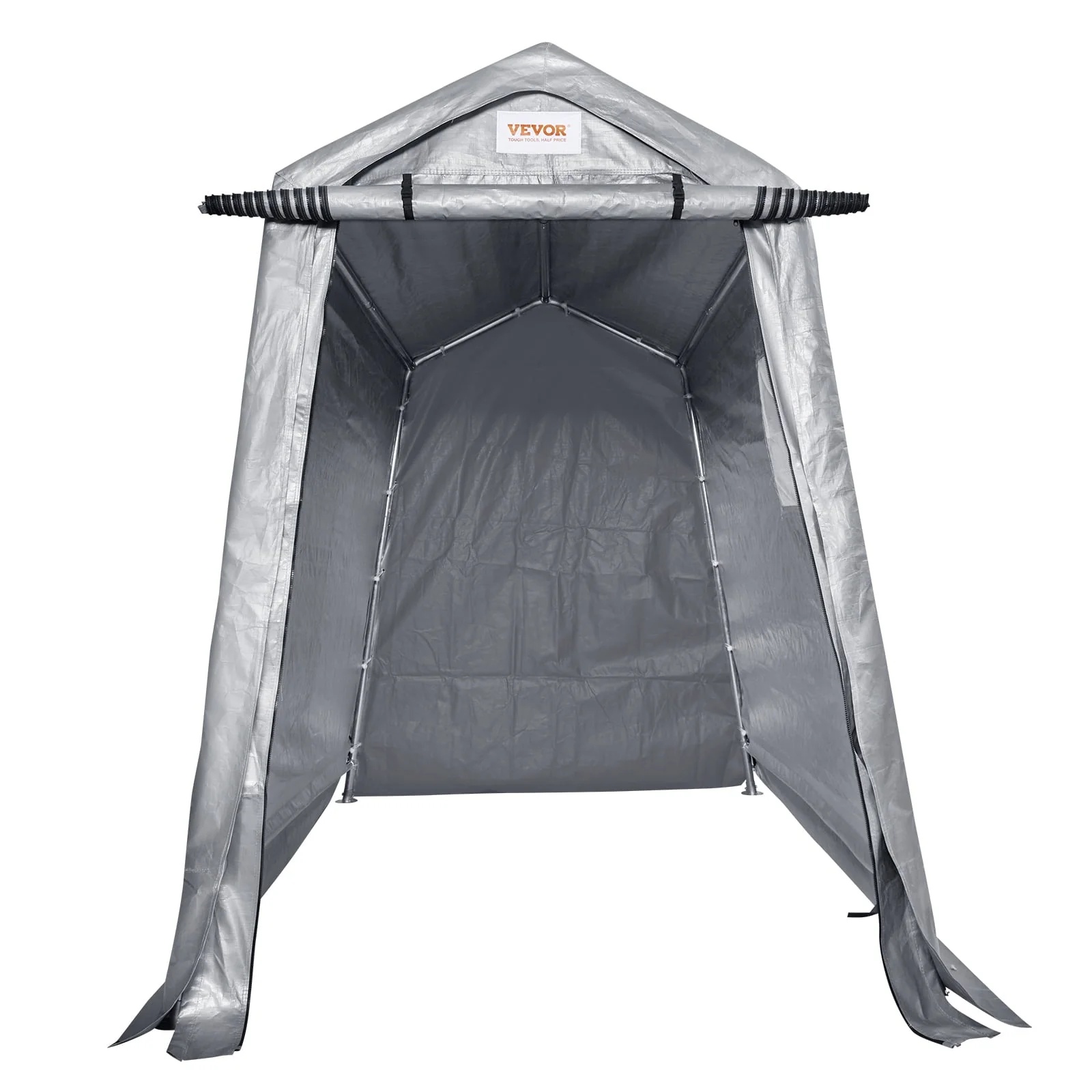 BENTISM Portable Shed Outdoor Storage Shelter, 6x8x7 ft Heavy Duty Instant Waterproof Storage Tent Sheds with Roll-up Zipper Door and Ventilated Windows - Image 5