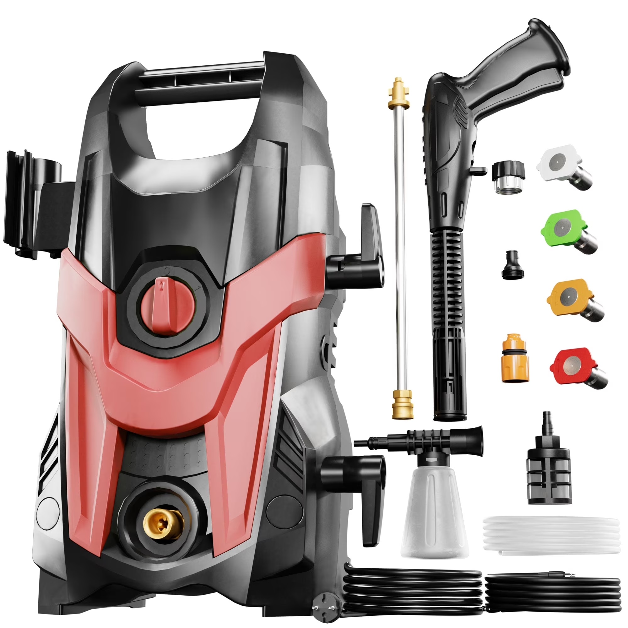 2024 Upgraded Electric Pressure Washer 4300 PSI 2.8 GPM Power Washer with Extra Hose, 23ft Hose 35ft Power Cord, 4 Nozzle and Detergent Tank for Cars, Fences, Patio - Image 3