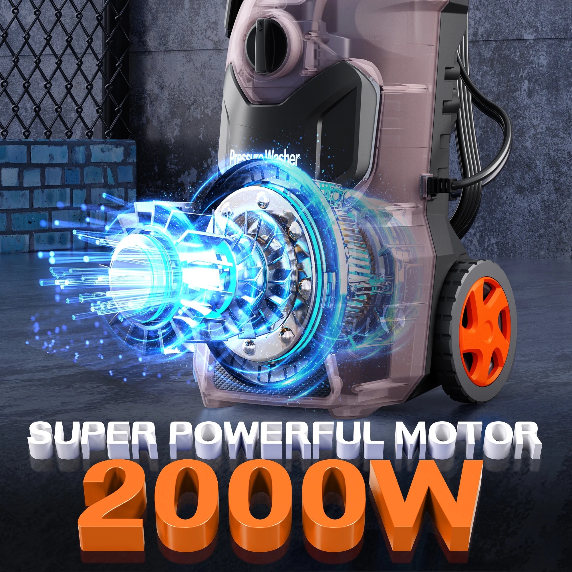 Fenbeli Electric Pressure Washer, 3800 PSI 2.6GPM Power Washer for Cars, Fences and Patios - Image 12