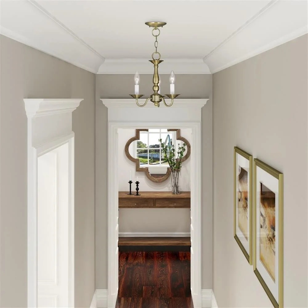 Livex Lighting Park Ridge Chandelier in Hand Painted Antique Gold Leaf - Image 10