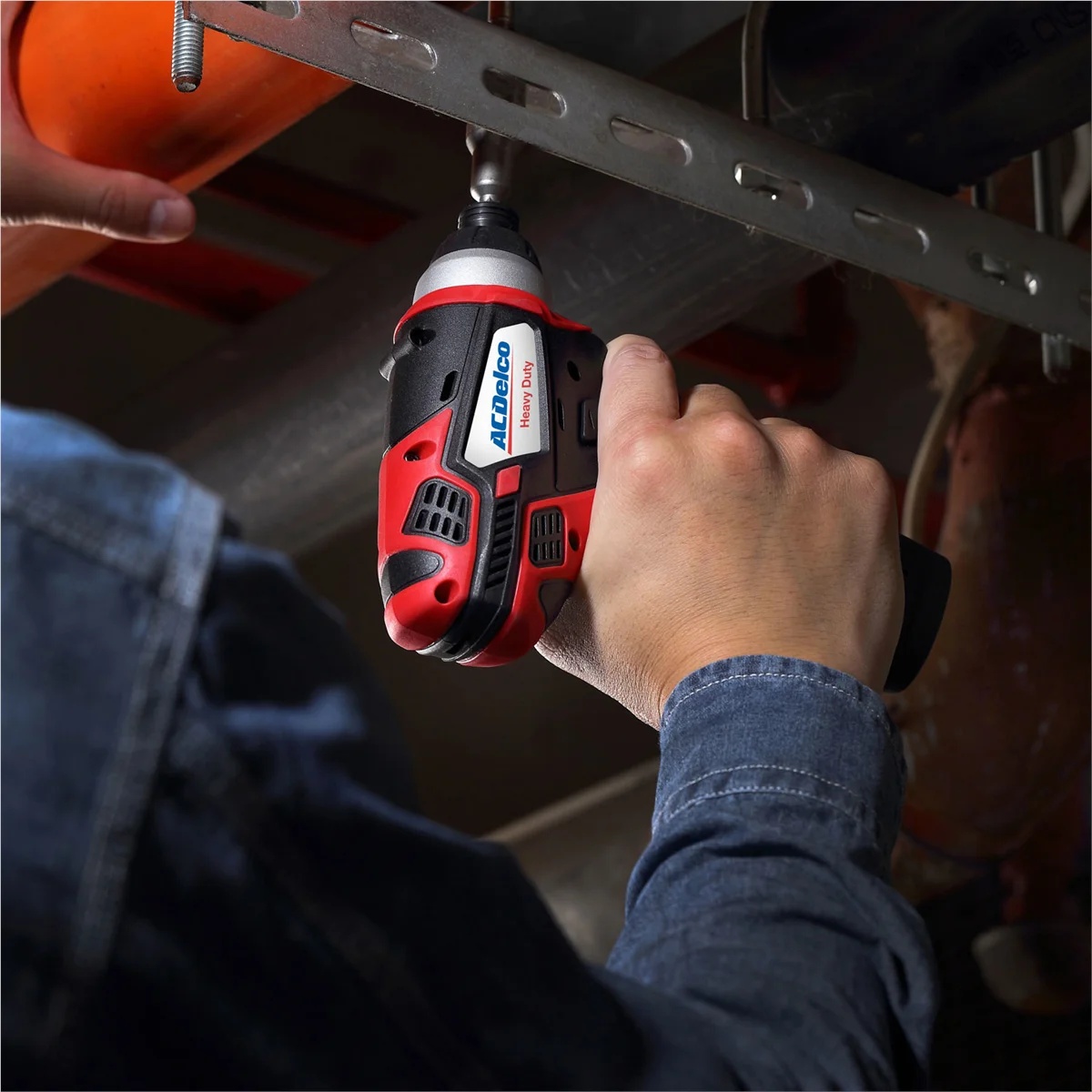 ACDelco ACDelco ARW12103-K2 G12 Series 12V Li-ion Cordless 3/8" Brushless Rachet Wrench & ?"? Impact Driver Combo Tool Kit with 2 Batteries - Image 8