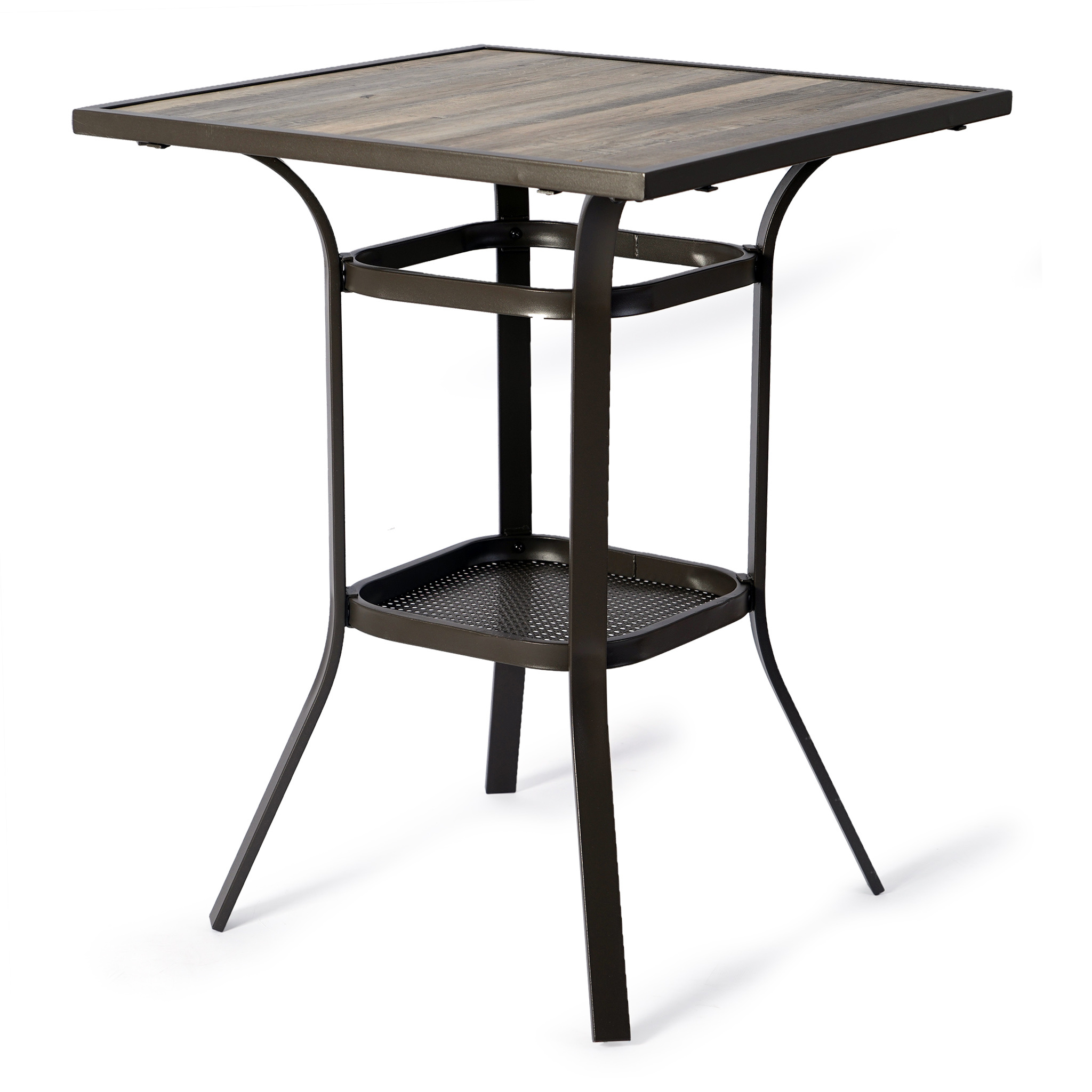Kozyard Isabella High Swivel Bar Stools/Chair Set for Home Patio, Back Yard, Cafes, Bistro, Restaurants and Chic Bars (Aqua) - Image 3
