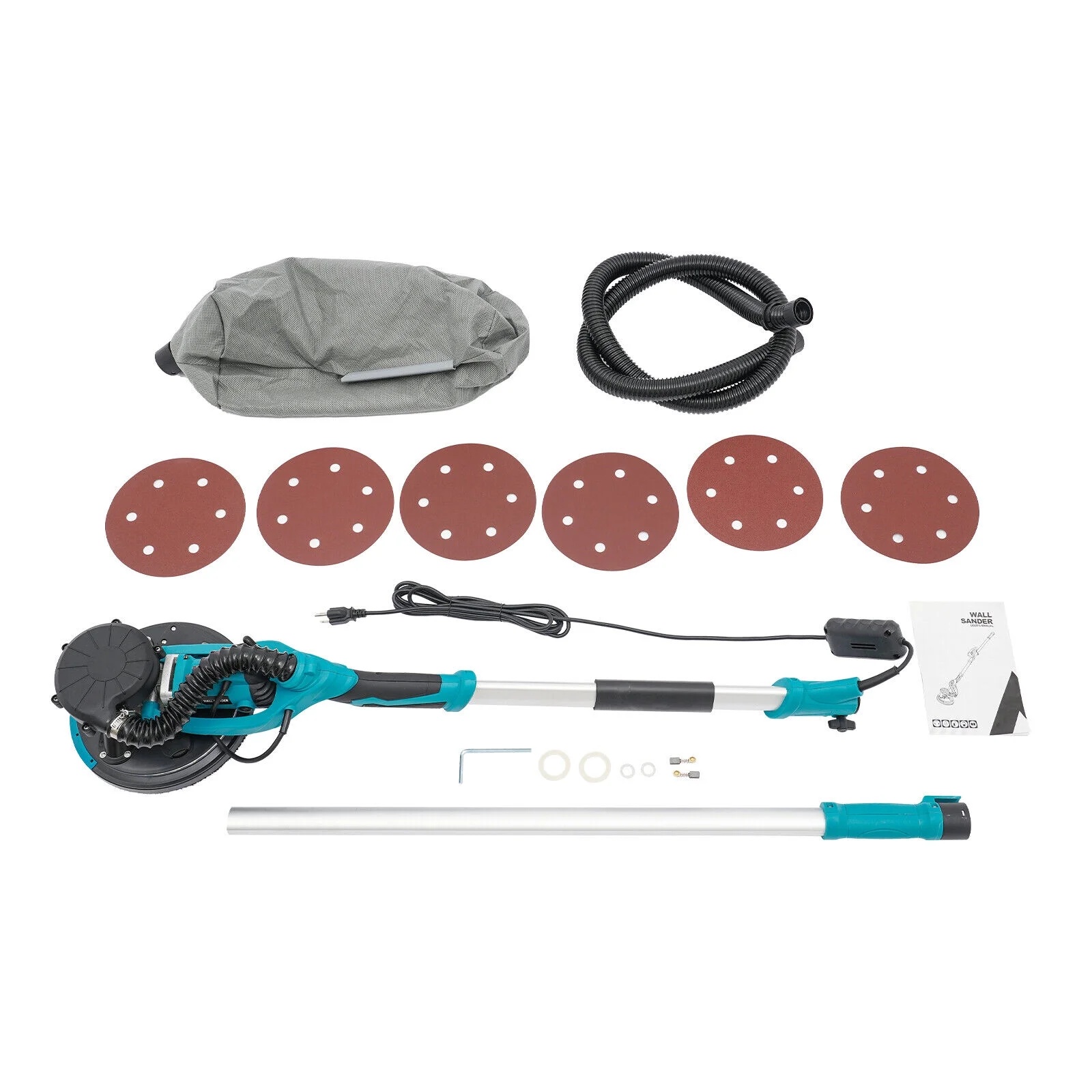 6 Gear Speed Orange Aluminum Alloy Electric Drywall Sander Vacuum with Dust Collection for Electric Ceiling and Wall - Image 25