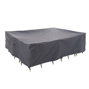WJ-X3 Extra Large Waterproof Patio Outdoor Furniture Cover, 126" W x 84" D x 31" H, Gray