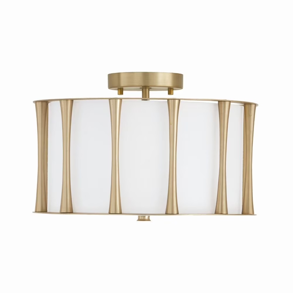Capital Lighting - Bodie - 3 Light Semi-Flush Mount In Vintage Style-9 Inches - Image 3
