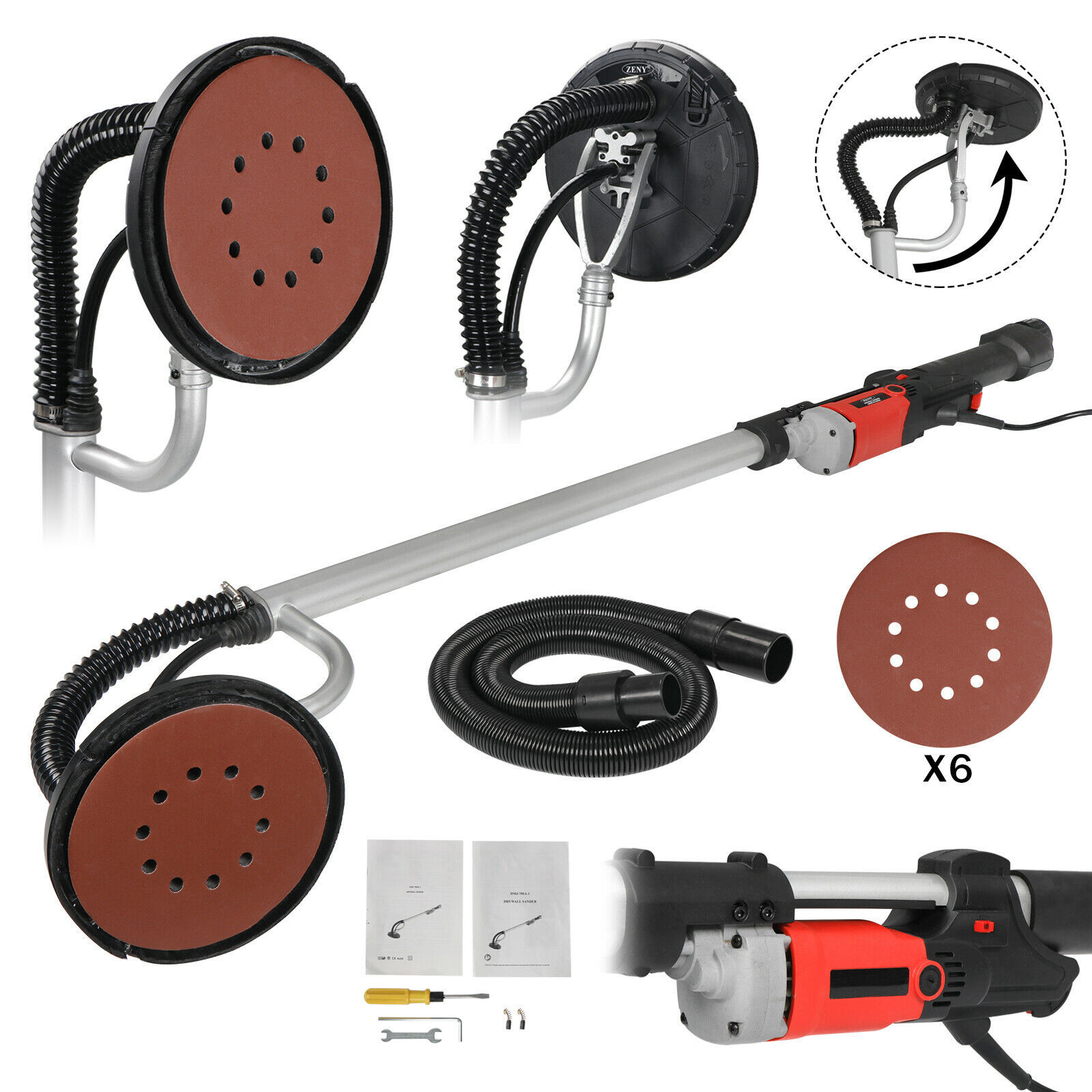 Drywall Sander 800W Commercial Electric Adjustable Variable Speed Sanding Pad - Image 10