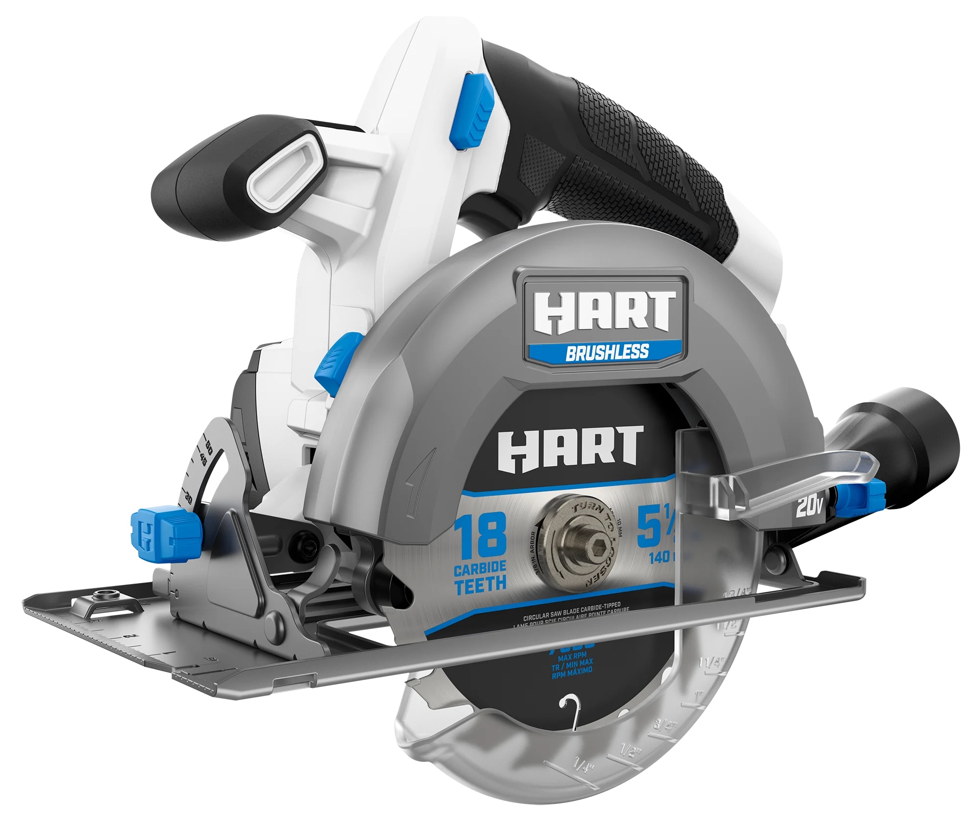 HART 20-Volt Brushless 5-1/2-inch Compact Circular Saw with 4Ah Battery and Charger Starter Kit Bundle - Image 2