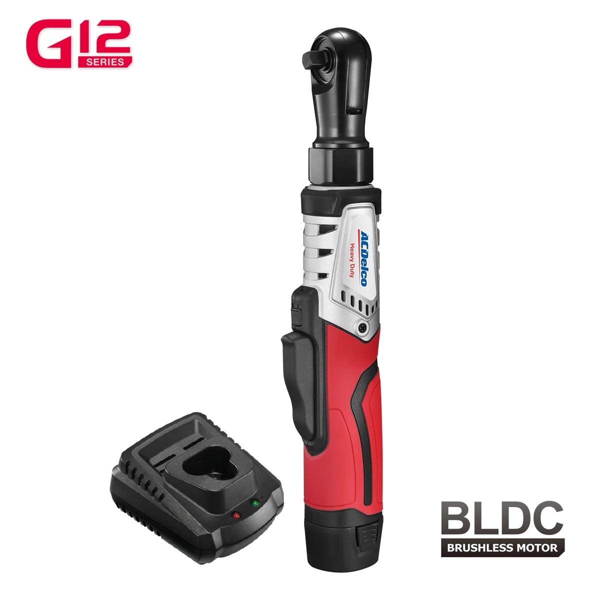 ACDelco ACDelco ARW12103-K2 G12 Series 12V Li-ion Cordless 3/8" Brushless Rachet Wrench & ?"? Impact Driver Combo Tool Kit with 2 Batteries - Image 4
