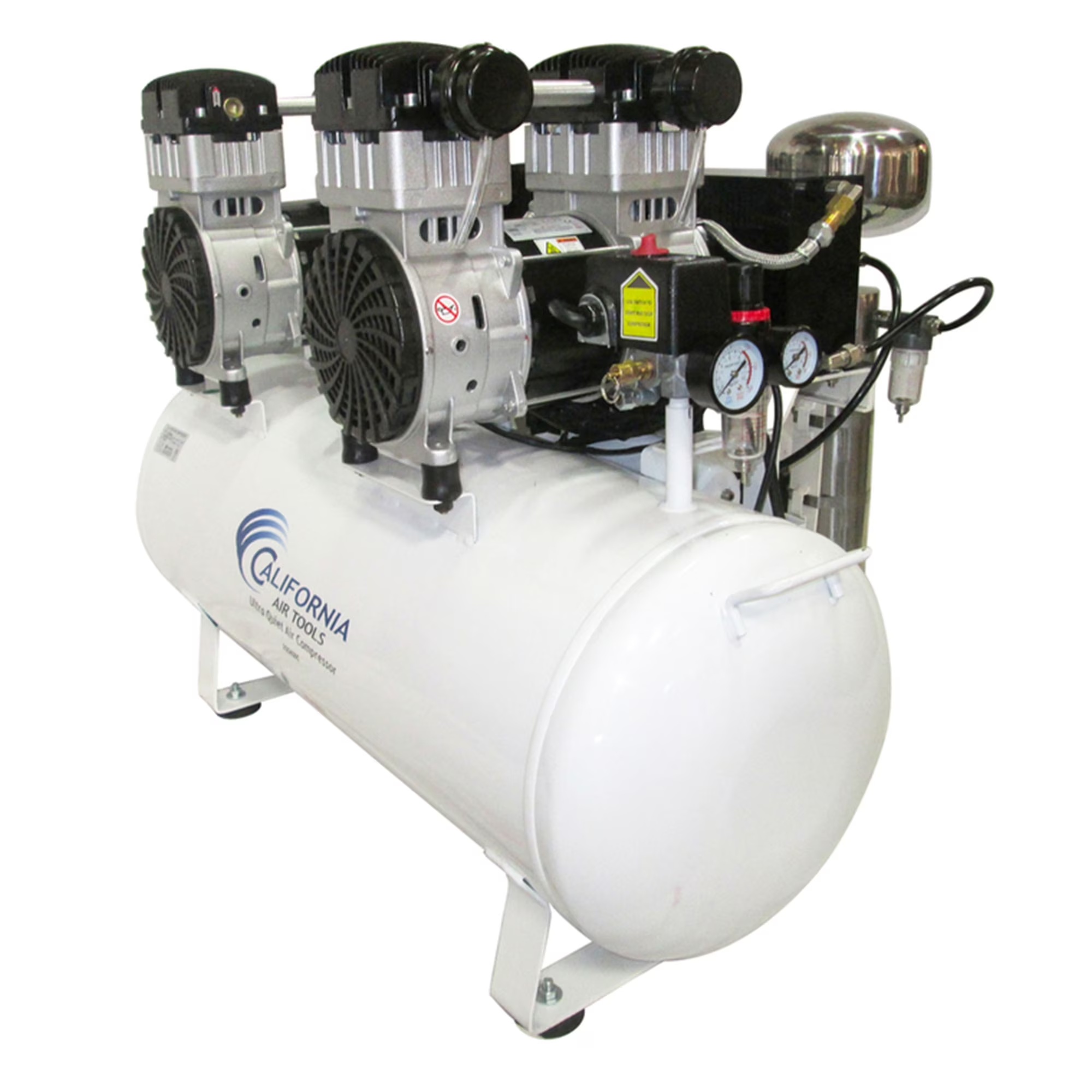 4 HP 20 Gallon 20040DCAD Ultra Quiet and Oil-Free Hot Dog Air Compressor with Air Dryer