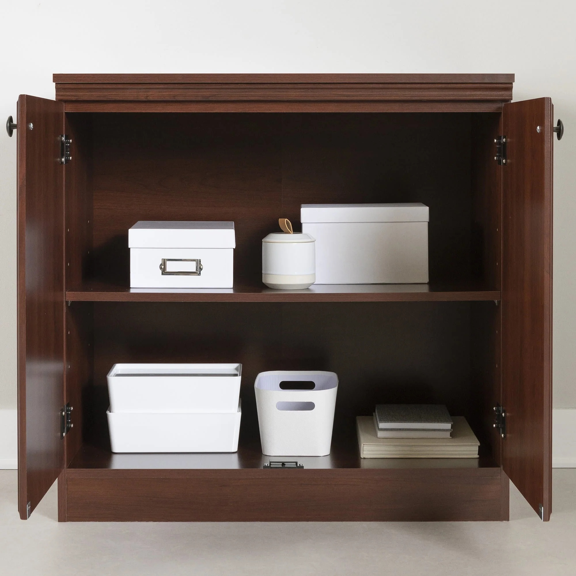 South Shore Morgan 2 - Door Storage Cabinet, Royal Cherry - Image 11