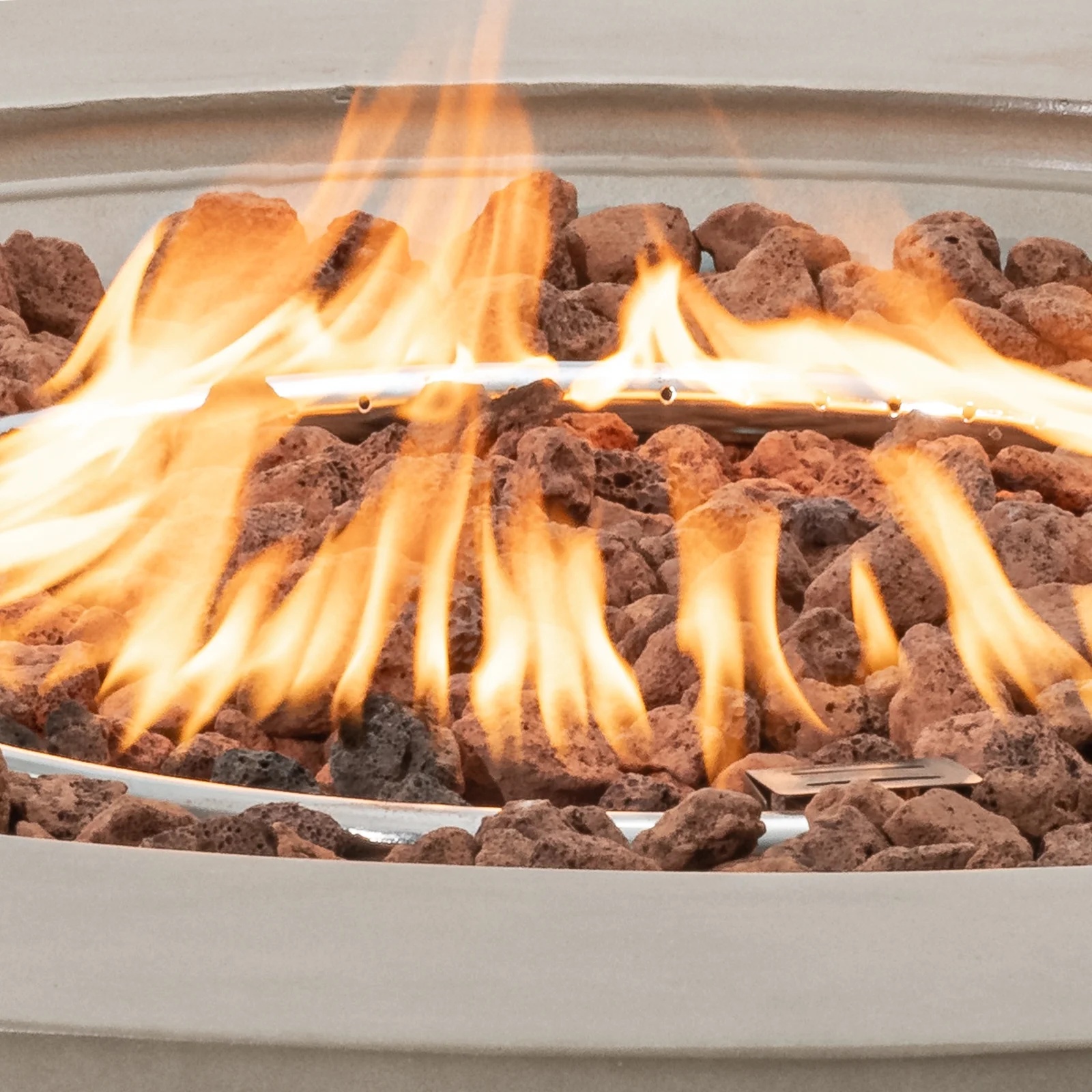 VENTOPYR 40.5-inch Outdoor Propane Fire Pit Coffee Table w Concrete Round Base Patio Heater, 50,000 BTU Stainless Steel Burner, Free Lava Rocks, Wind Guard, Rain Cover - Image 37
