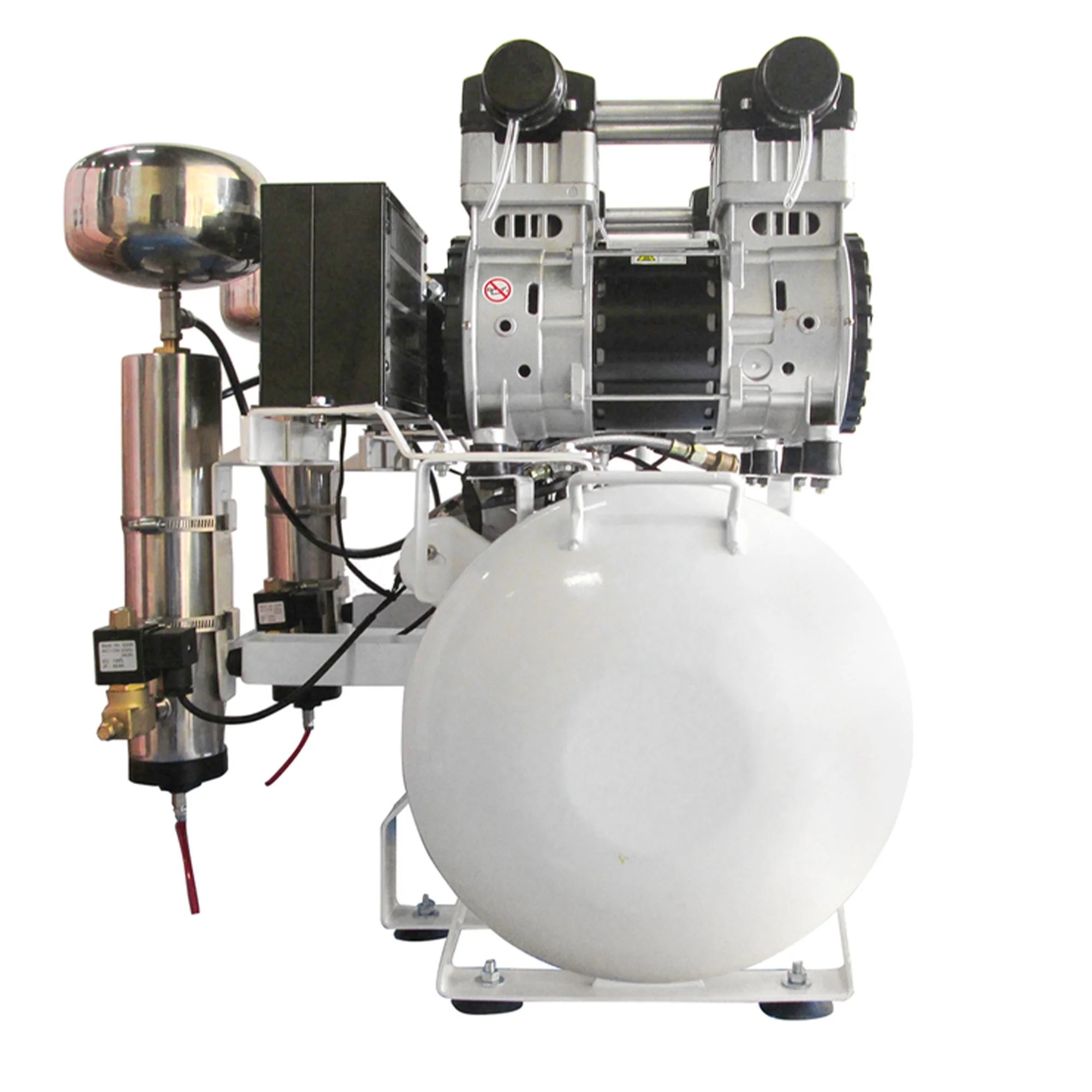 4 HP 20 Gallon 20040DCAD Ultra Quiet and Oil-Free Hot Dog Air Compressor with Air Dryer - Image 4