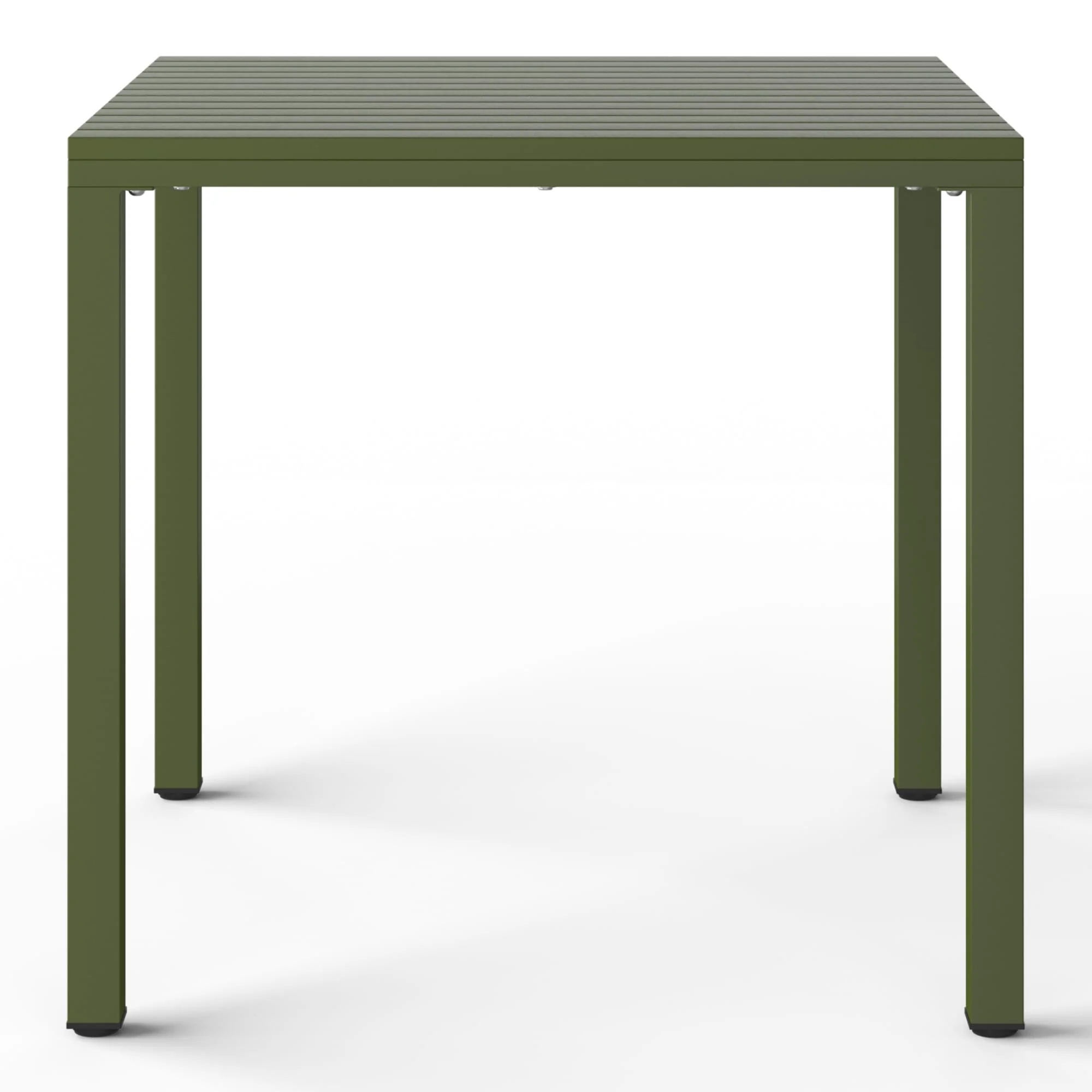 WestinTrends Playa 5-Piece Outdoor Metal Frame Dining Table Patio Set with Stackable Patio Dining Chairs, Olive Green - Image 10