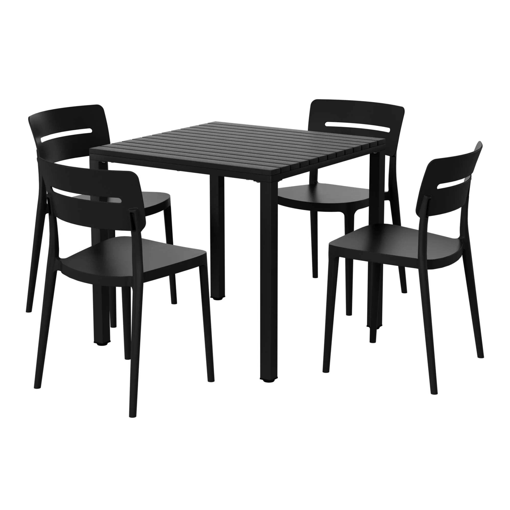 WestinTrends Playa 5-Piece Outdoor Metal Frame Dining Table Patio Set with Stackable Patio Dining Chairs, Olive Green - Image 28