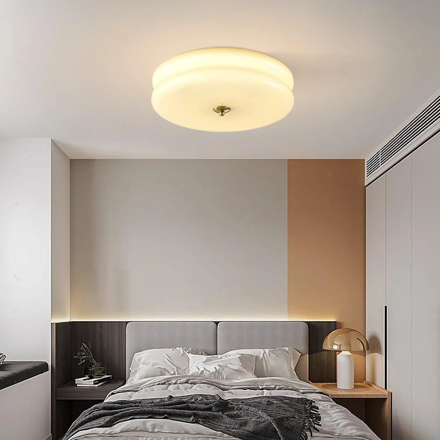 KCO Lighting Mid Century Modern LED Ceiling Lights Mint Green Glass Ceiling Lamp Large Hallway Ceiling Light - Image 25