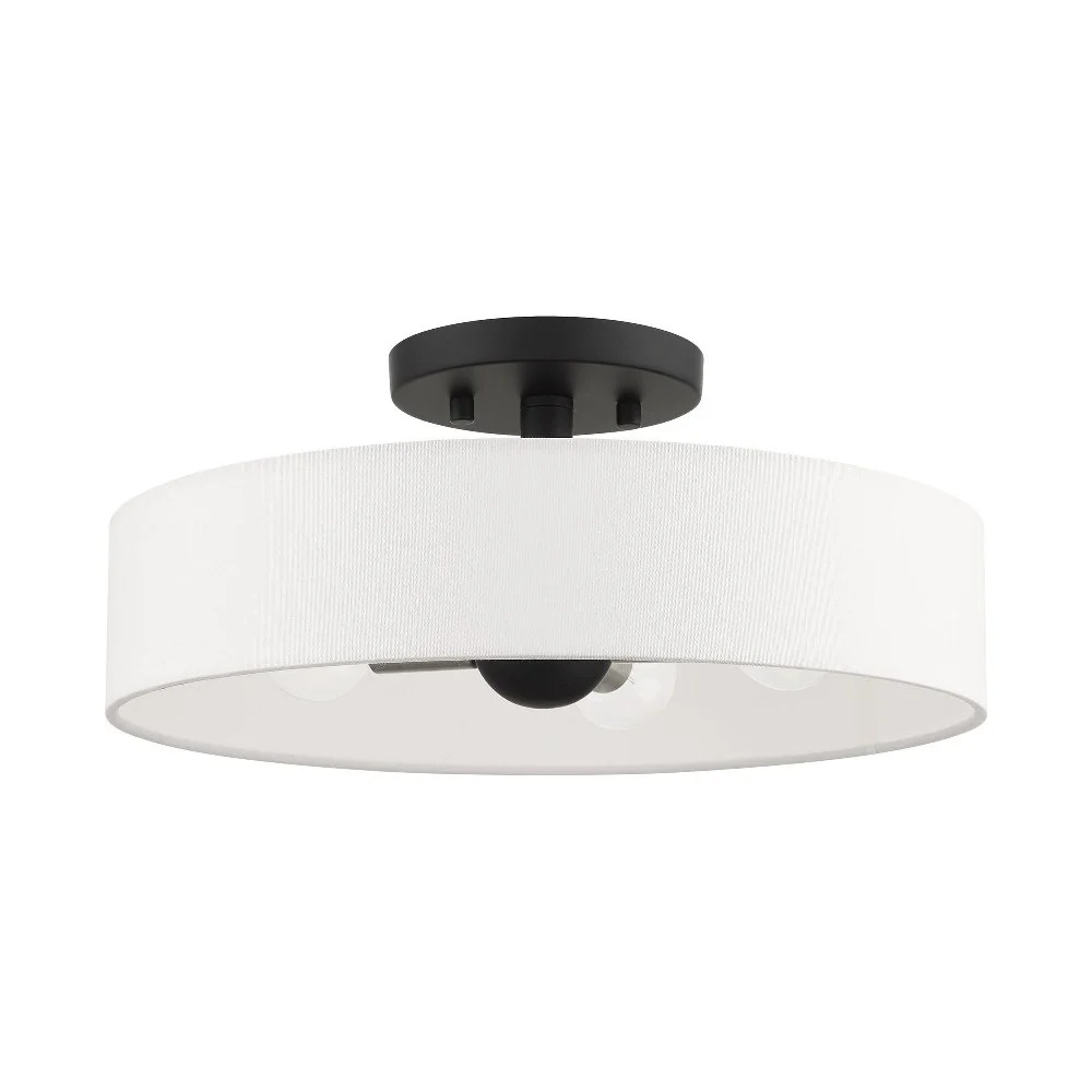 46927-91-Livex Lighting-Venlo - 4 Light Semi-Flush Mount In Timeless Style-6 Inches Tall and 14 Inches Wide-Brushed Nickel Finish - Image 4