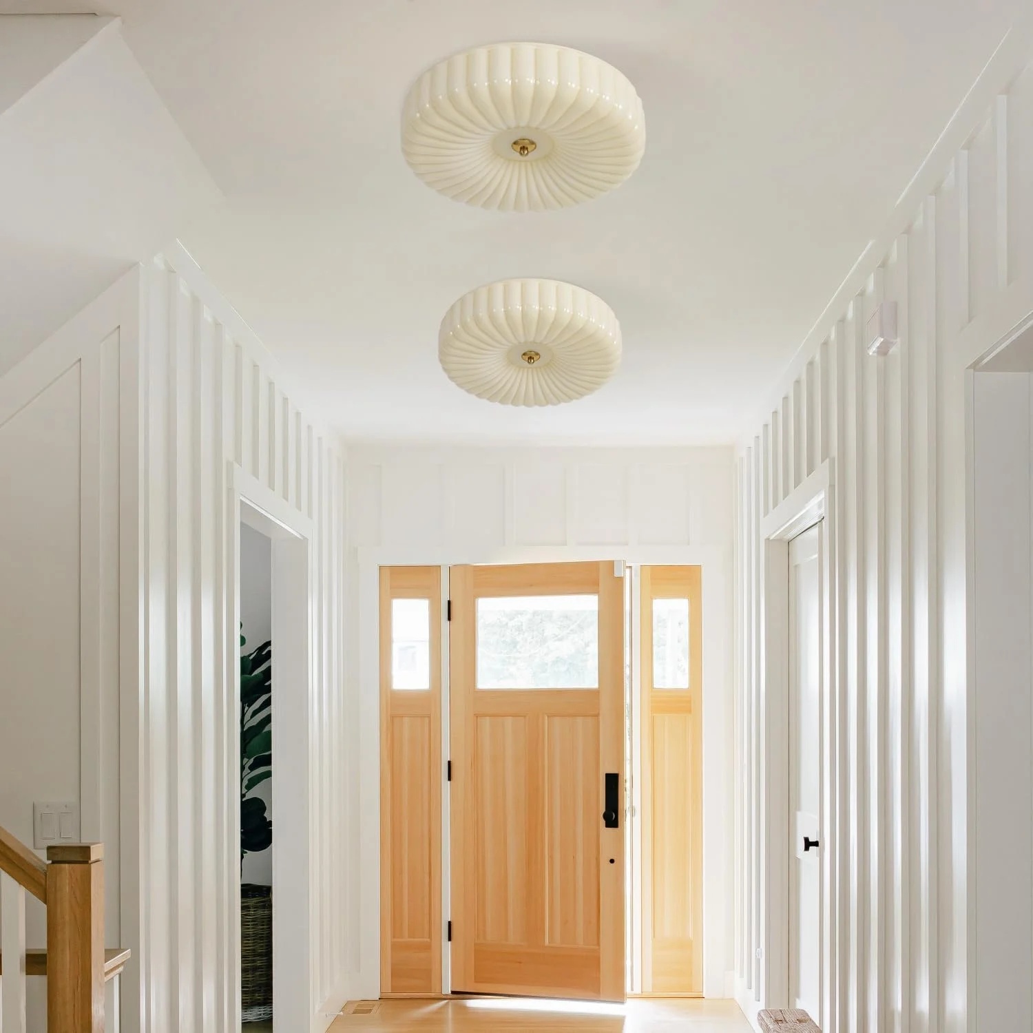 KCO Lighting Mid Century Modern LED Ceiling Lights Mint Green Glass Ceiling Lamp Large Hallway Ceiling Light - Image 39