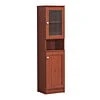 63" Tall Slim Open Shelf Plus Top and Bottom Enclosed Storage Kitchen Pantry in Beech - Image 6