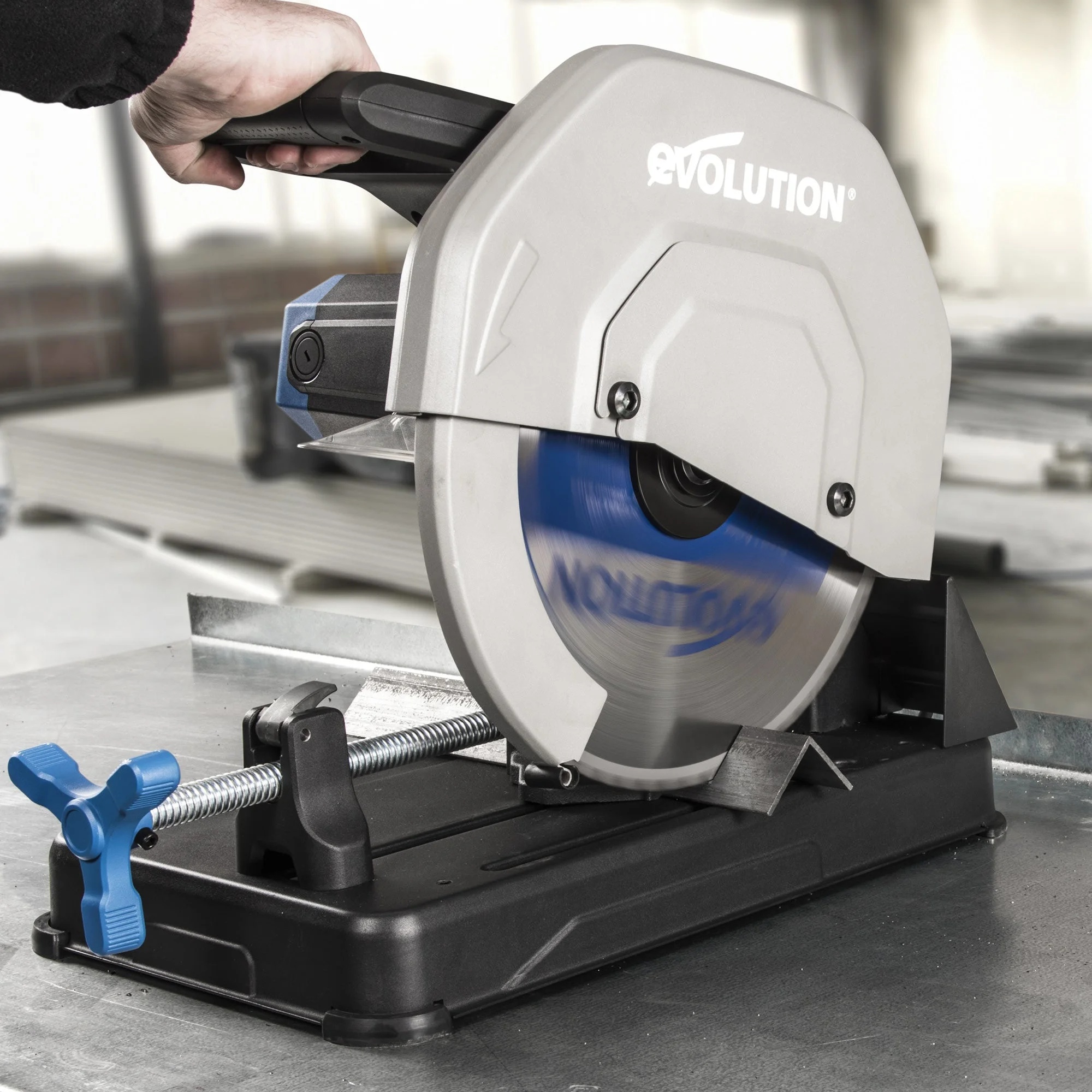 Evolution S355CPSL: Metal Cutting Chop Saw With 14 in. Mild Steel Blade - Image 9