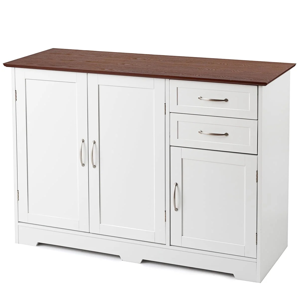 Gymax Buffet Storage Cabinet Console Table Kitchen Sideboardd Home Furni W/2 Drawers - Image 9