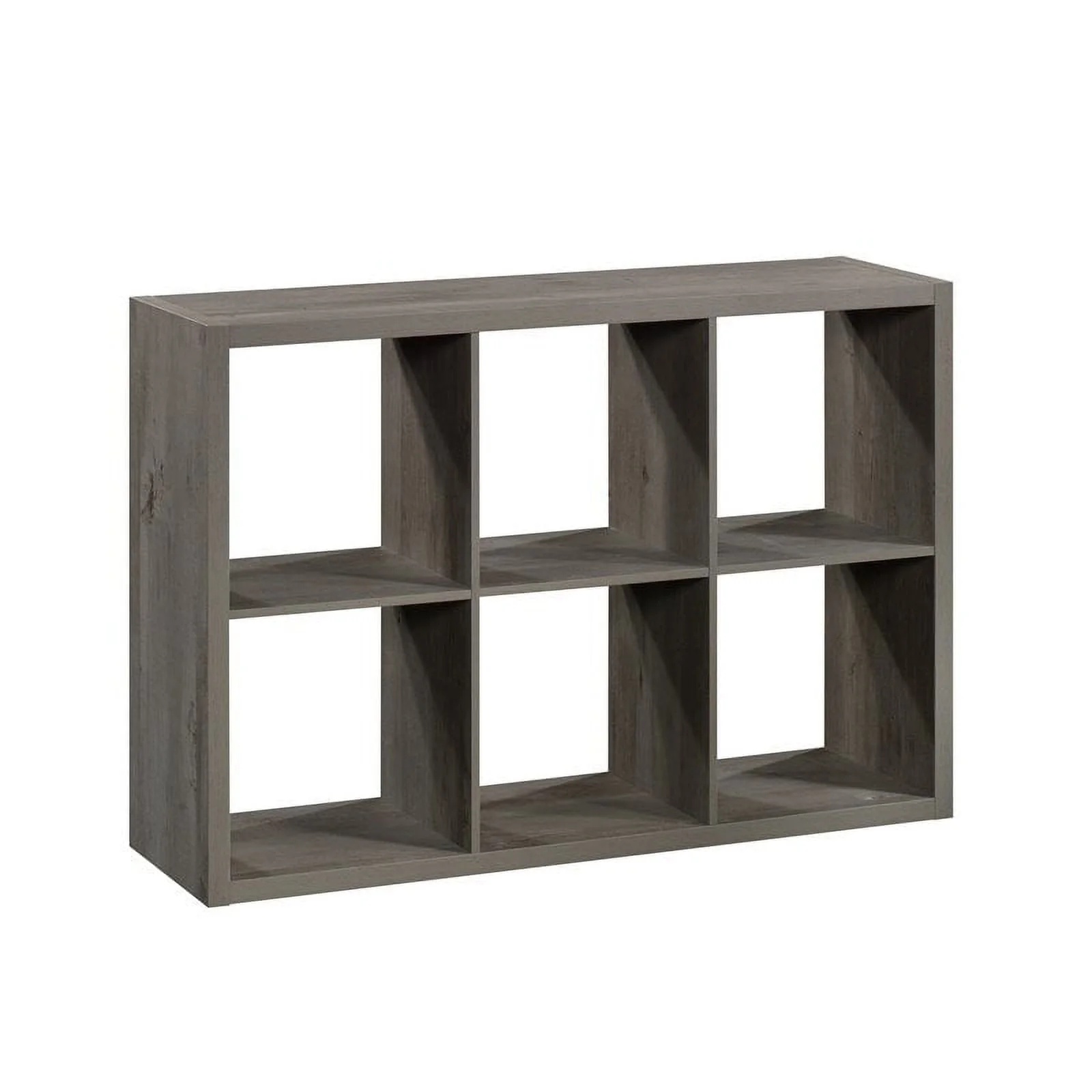Sauder 6-Cube Organizer Storage Bookcase Mystic Oak, Mystic Oak Finish - Image 10