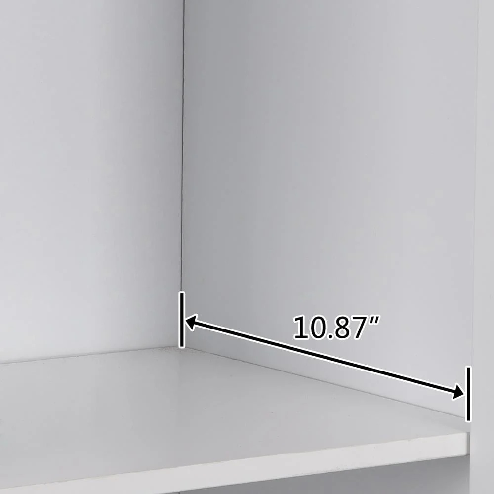 Ktaoxn 72" Kitchen Pantry Cabinet with Doors and Shelves Wood Utility Cabinets-Storage Cabinet for Kitchen,Office, Classroom, Pantry, White - Image 6