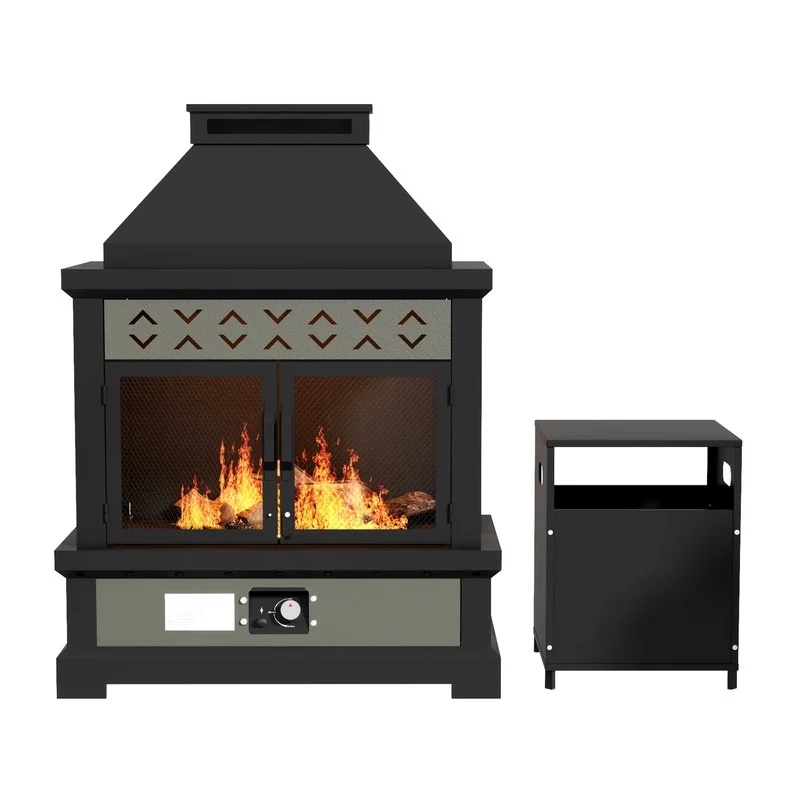GAZEBETER Outdoor Gas Fireplace, 35" 50000 BTU Patio Gas Fire Pit Propane with Rain Cover, CSA Certified, Adjustable Flame for Deck, Backyard, Balcony - Image 11