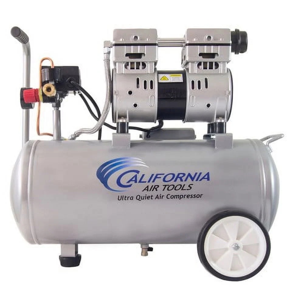 California Air Tools 8010 Steel 1.0 HP Ultra Quiet Oil-Free Air Compressor 8.0 gal - Image 2