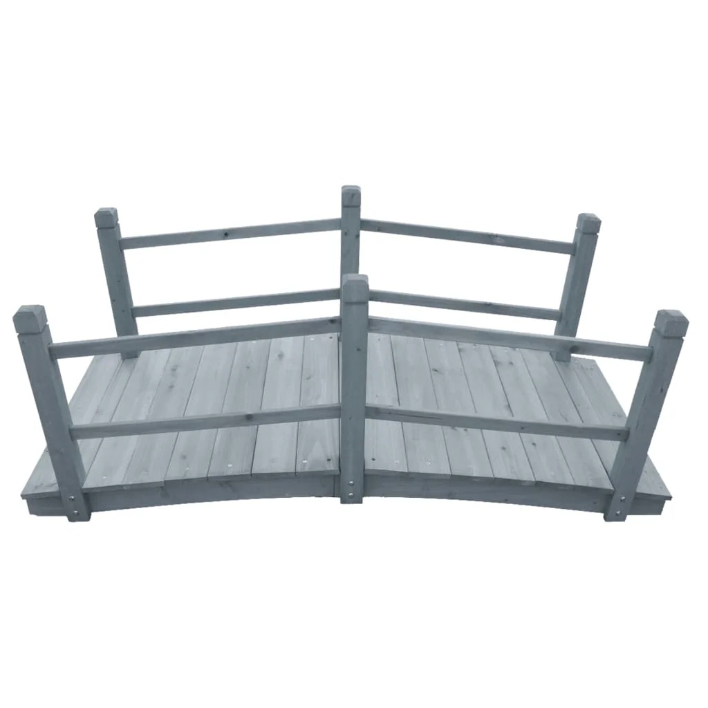 vidaXL Garden Bridge for Patio Pond Flower Bed Patio Decor Outdoor Garden Wood - Image 11