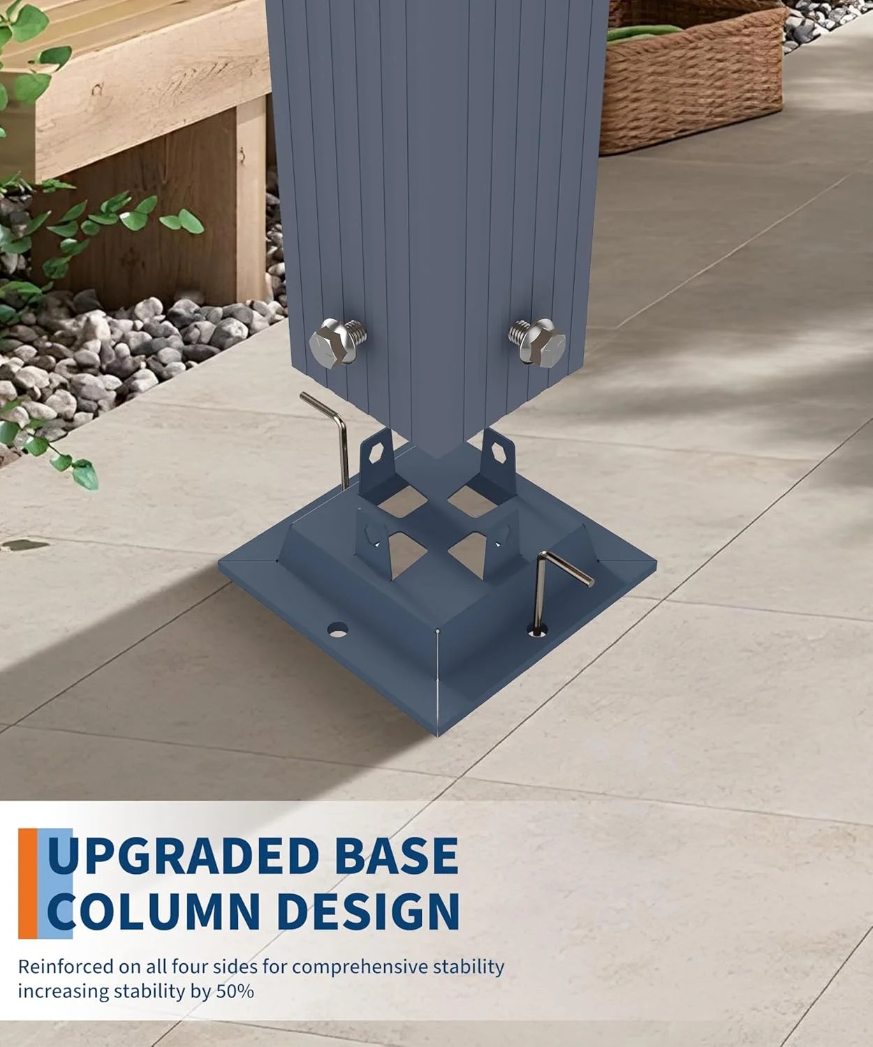 Outdoor Pergola with Adjustable Roof,Modern Metal Patio Aluminum Pergola,Reinforced Frame Outdoor Shelter with Sun Shade Canopy,Shade Cover for Garden,Backyard and Deck - Image 5