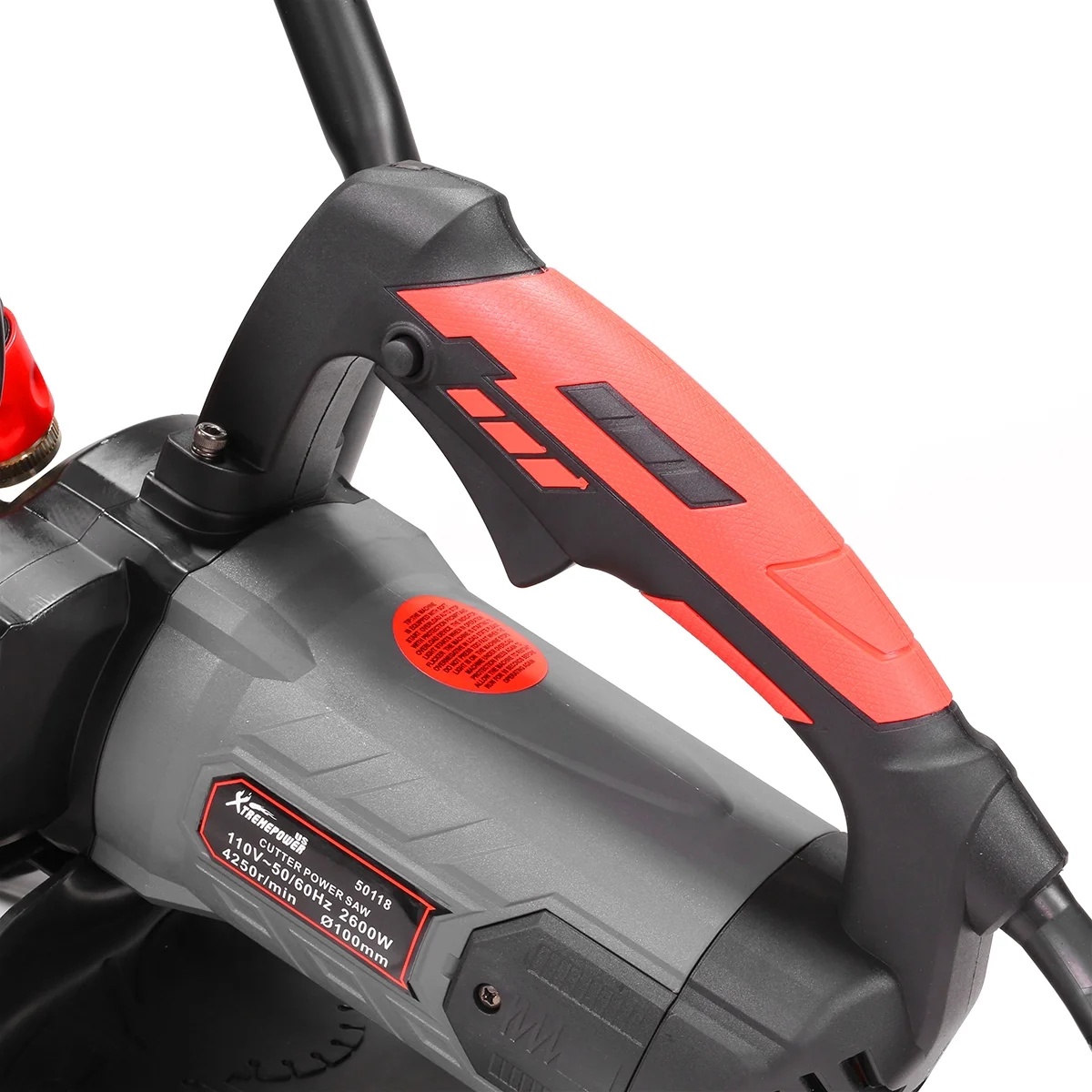 XtremepowerUS 14" Electric Concrete Saw, 2600W/15A Motor, Circular Saw Cutter With 5" Cutting Depth, Wet/Dry Disk Saw Cutter Includes Water Line, Pump For Stone, Brick, Porcelain, Concrete - Image 6