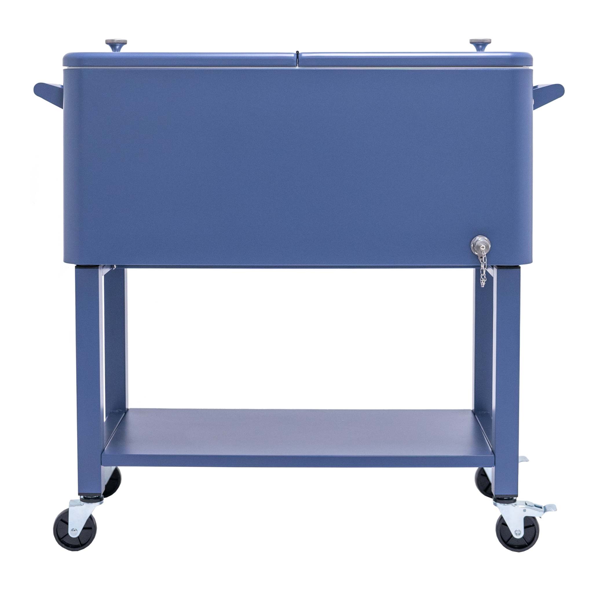 Permasteel 80-Qt Outdoor Steel Patio Cooler with Removable Basin, Rolling Cooler with Wheels, Teal Green - Image 73