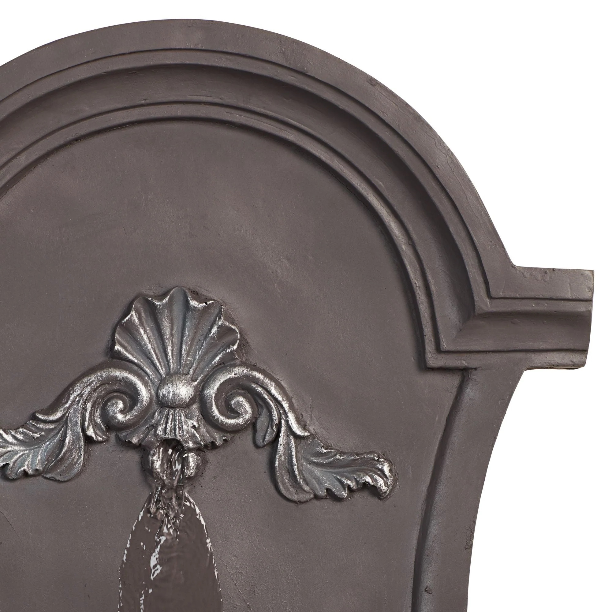 John Timberland Tivoli Grey Ornate Rustic Outdoor 2 Tier Outdoor Wall Water Fountain 33" for Yard Backyard Garden Patio Home Deck Porch House Exterior - Image 4