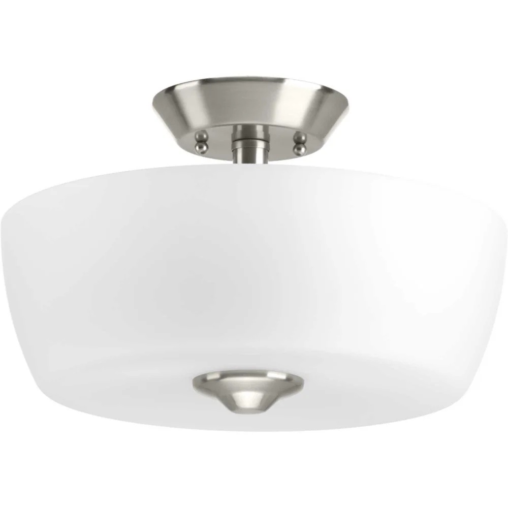 P350060-009-Progress Lighting-Leap - Close-to-Ceiling Light - 2 Light in Modern style - 14 Inches wide by 8.88 Inches high-Brushed Nickel Finish - Image 7