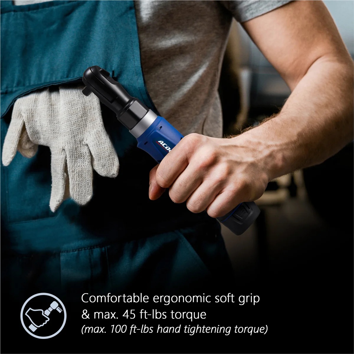 ACDelco ACDelco G12 Series 12V Li-ion Cordless 3/8"? Ratchet Wrench & Impact Wrench Combo Tool Kit - Image 5