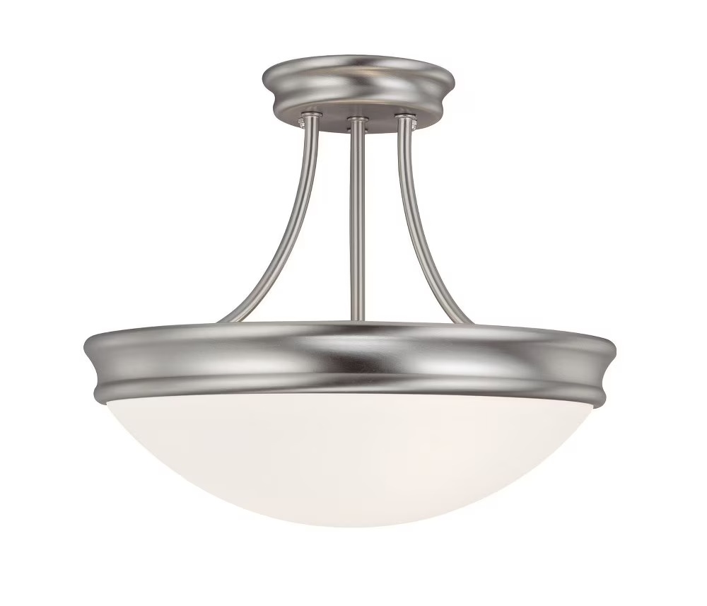 14 Inch 3 Light Semi-Flush Mount In Traditional Style 14 High By 11.75 Wide-Oil Rubbed Bronze Finish Capital Lighting 2037Or - Image 3