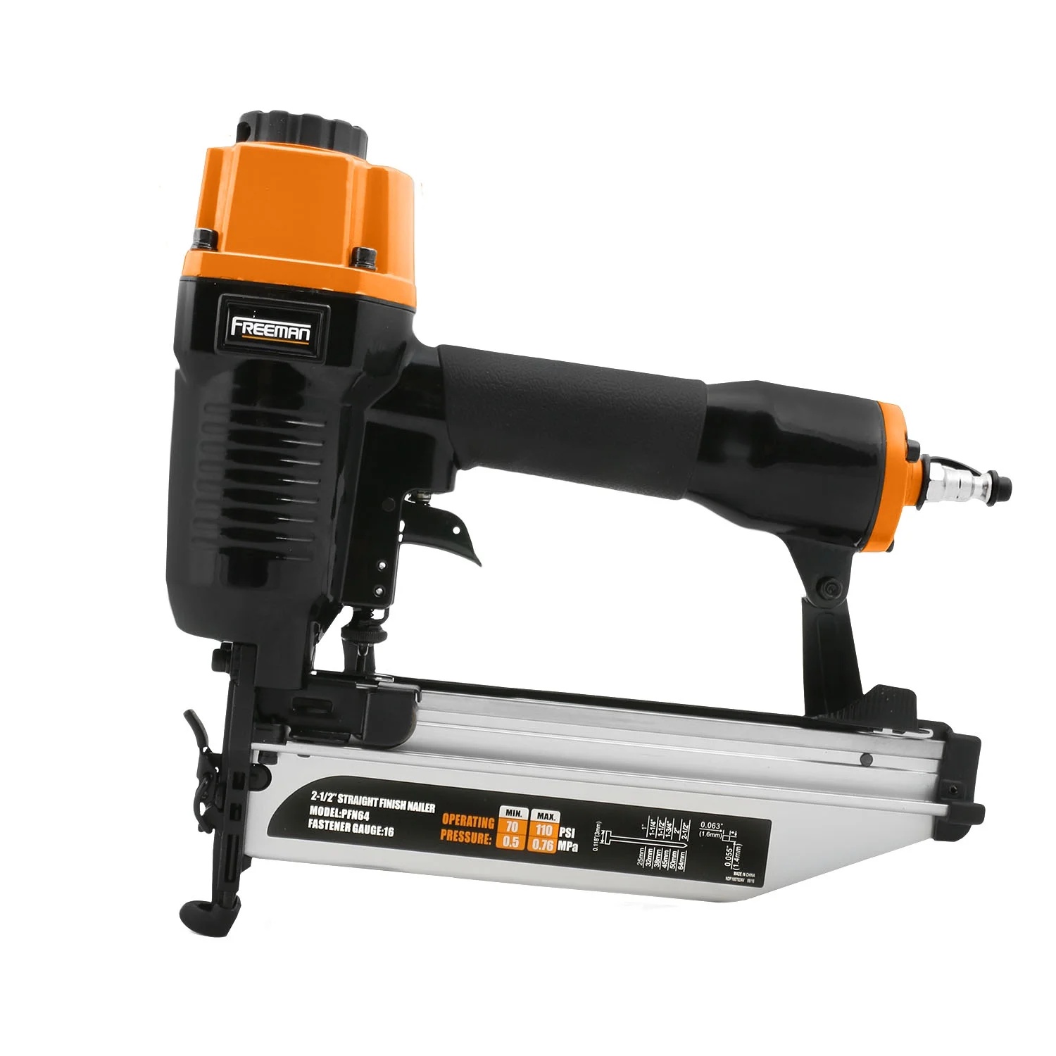 Freeman P4FNCB Pneumatic Finishing Nailer and Stapler Kit with Bag and Fasteners (4-Piece) - Image 2