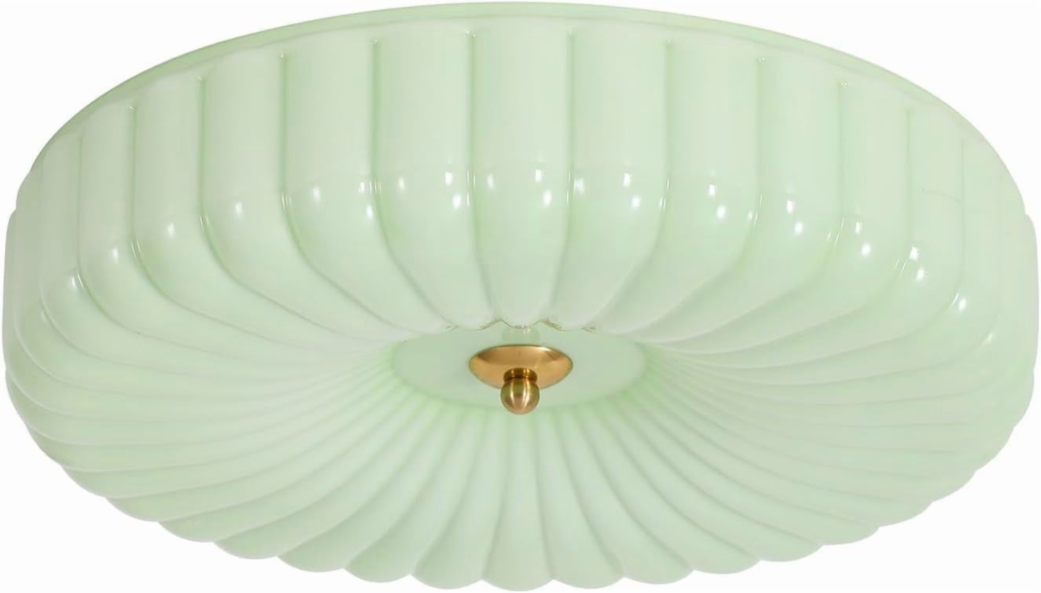 KCO Lighting Mid Century Modern LED Ceiling Lights Mint Green Glass Ceiling Lamp Large Hallway Ceiling Light - Image 7