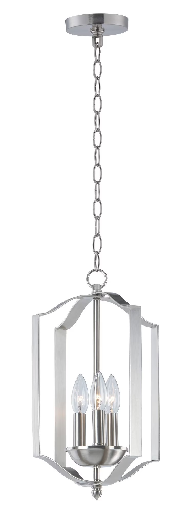 10035SN-Maxim Lighting-Provident-Three Light Pendant-10 Inches wide by 16 inches high-Satin Nickel Finish -Traditional Installation