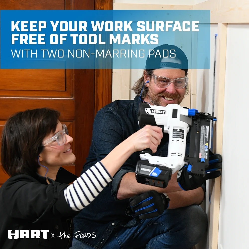 HART 20-Volt 2-inch 18-Gauge Battery-Powered Brad Nailer Kit, (1) 1.5Ah Lithium-Ion Battery - Image 6
