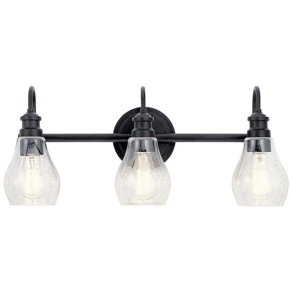 45392NI-Kichler Lighting-Greeier - 3 Light Bath Vanity Approved for Damp Locations - with Transitional inspirations - 10.25 inches tall by 23.75 - Image 10