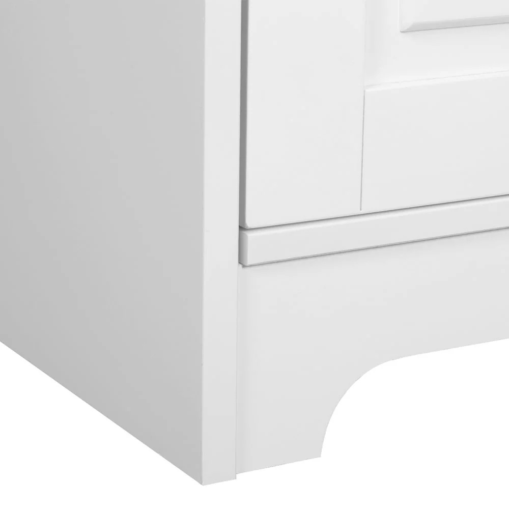 Canddidliike 2-Door Wood 72" Tall Storage Utility Floor Cabinet with 5 Shelves for Kitchen Pantry, White - Image 5